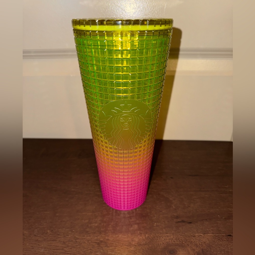 Starbucks Cold Cup Tumbler Summer 2022 Lemon Pink Gradient 24 oz - Picture 4 of 5